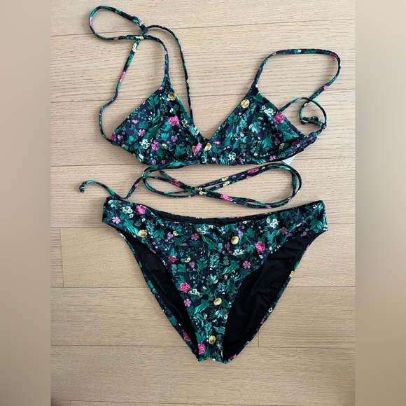 J.Crew Bikini - Strappy String Top and High-rise Bottom in Winter Garden Floral - Picture 5 of 8